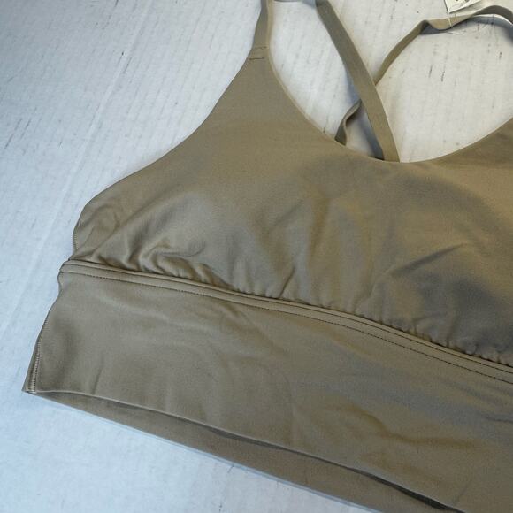 OFFLINE by Aerie Real Me Strappy Back Sports Bra Green Small NWT - Picture 3 of 7